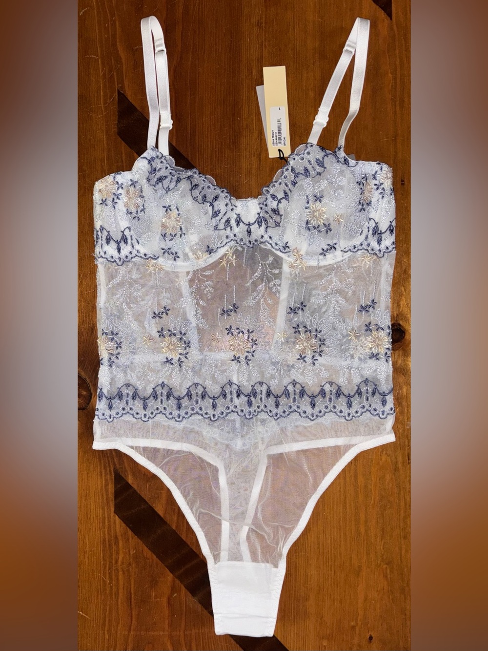 Cosabella Usha Underwire Teddy in White Size XS NWT